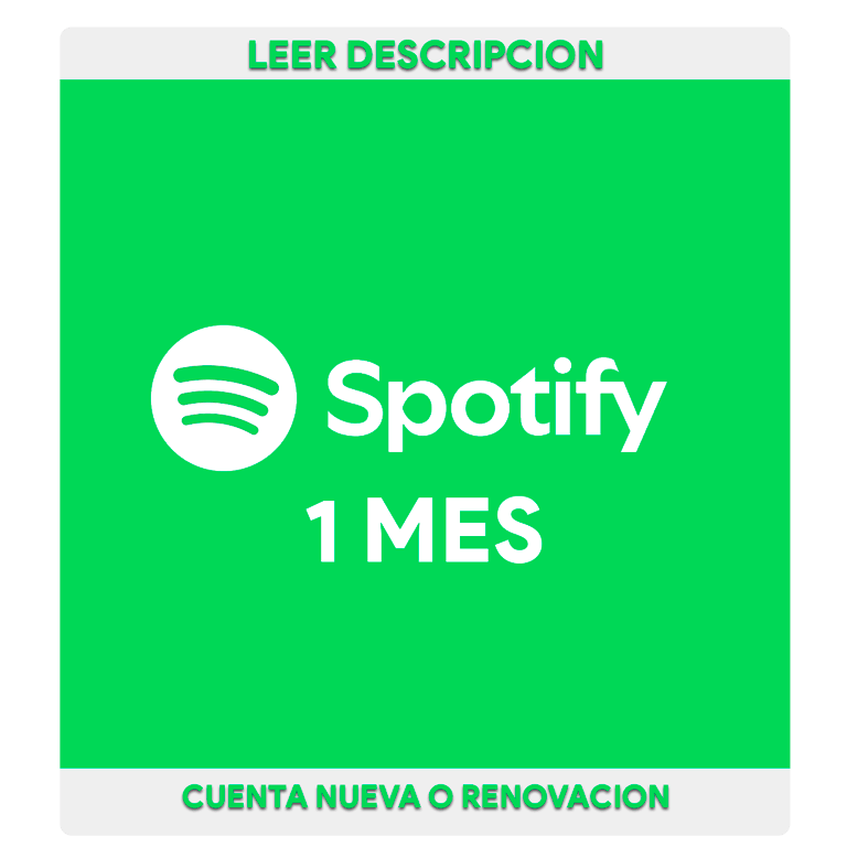 Spotify Premium 1 Mes -No Codigo-
