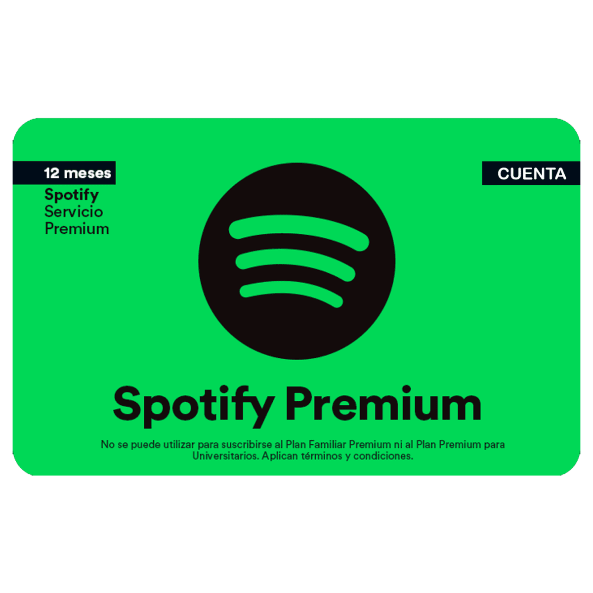 Spotify 12 meses - Cuenta Nueva
