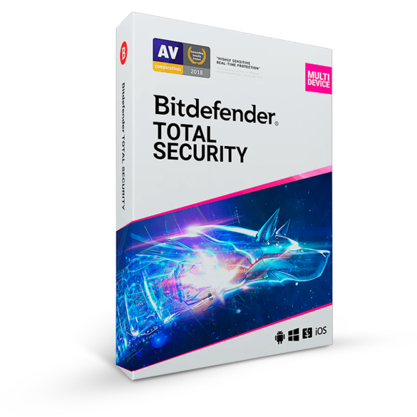 Bitdefender Total Security 5 Dispositivos Licencia de 1 año