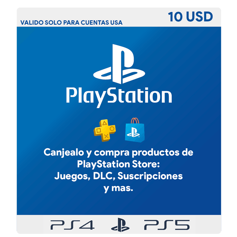 Tarjeta regalo de PlayStation Store 10 USD - USA