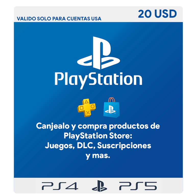 Tarjeta regalo de PlayStation Store 20 USD - USA