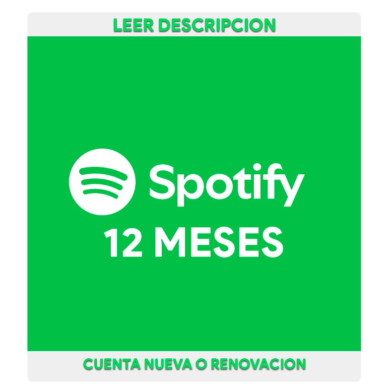 Spotify Premium 12 Meses -No Código-