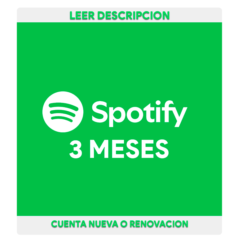Spotify Premium 3 Meses -No Codigo-
